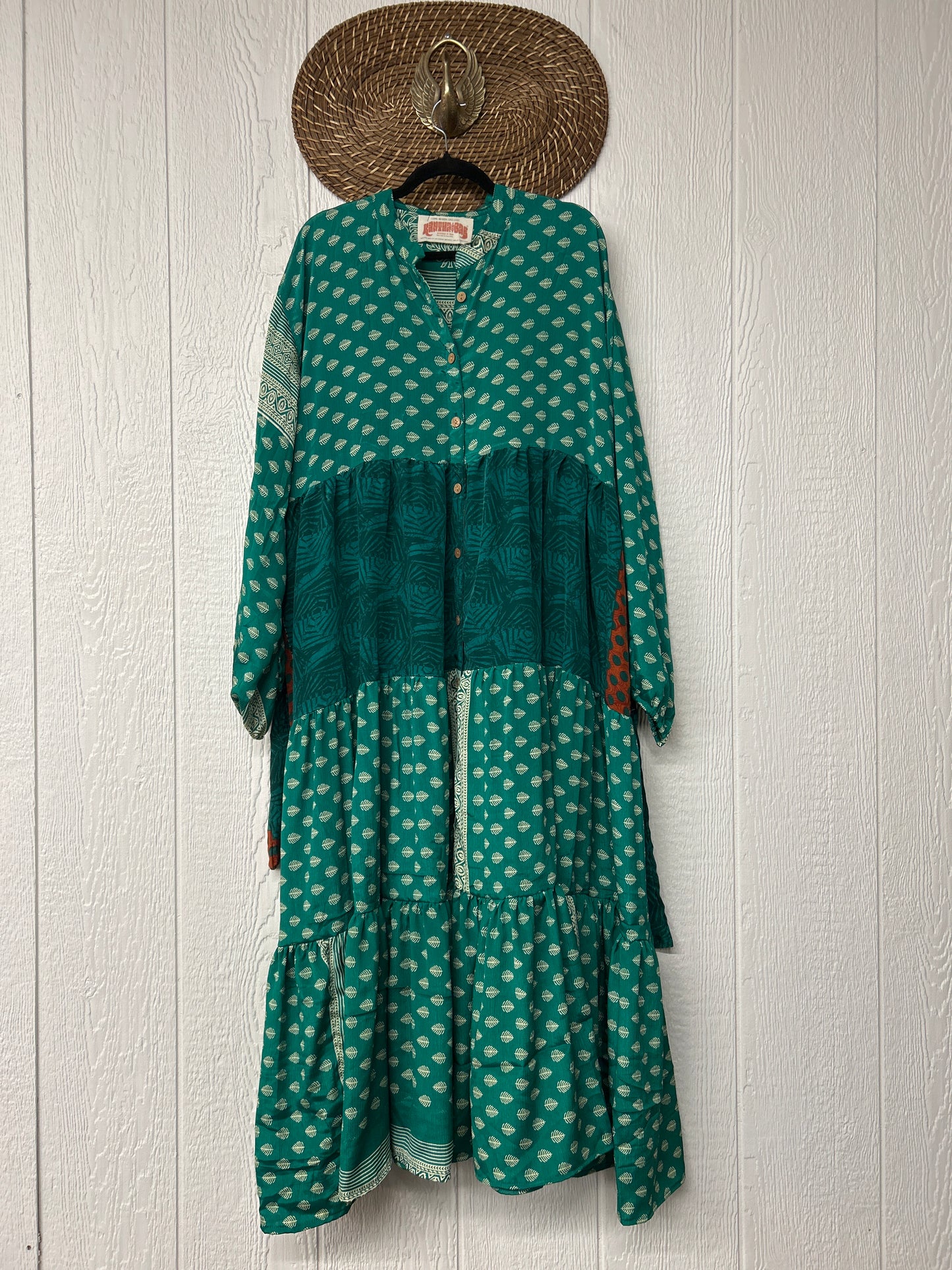 Rasgulla Sari Luminous Maxi Dress 0226 007