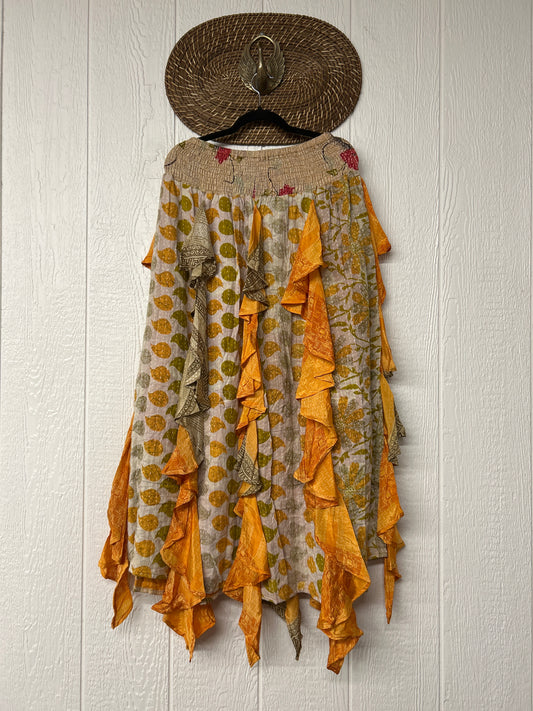 Pareo Kantha Willow Maxi Skirt 0826 171