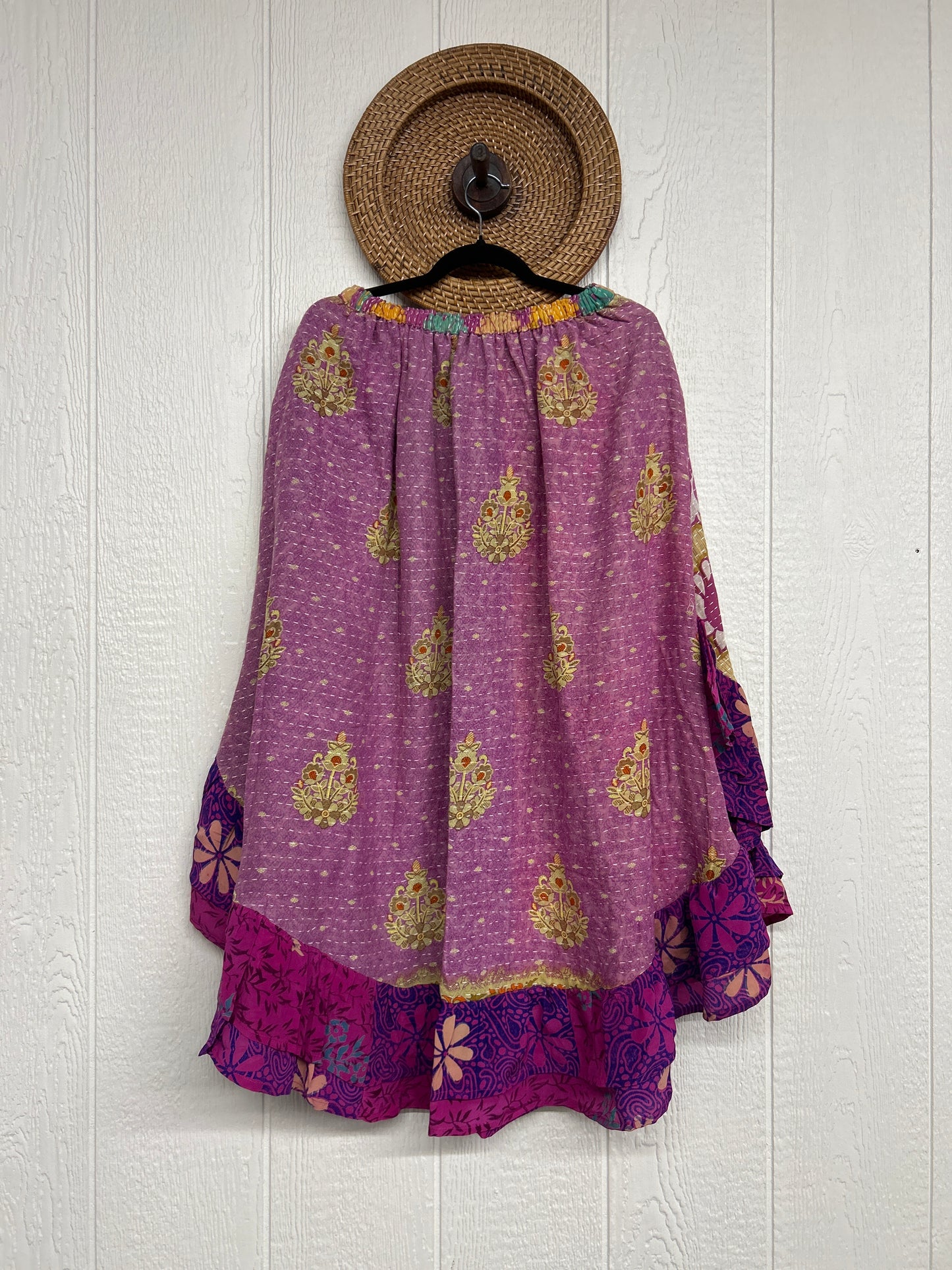 Pareo Kantha Wild Rose Skirt 0426 120
