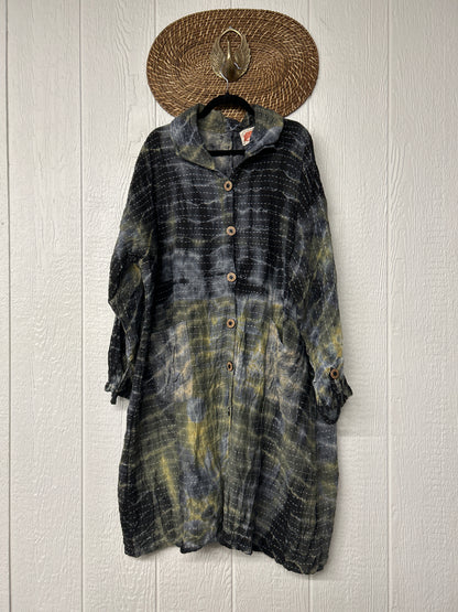 Aura Edit Koverlet Button Down Trench Coat 1026 029