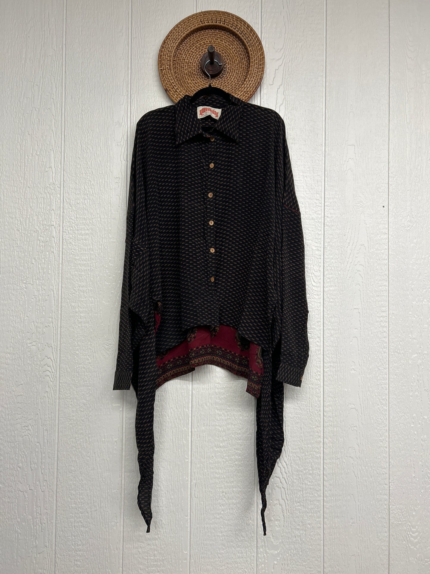 Crepe Sari Nirvana Button Down 1125 209