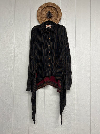 Crepe Sari Nirvana Button Down 1125 209