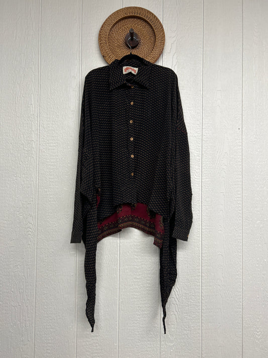 Crepe Sari Nirvana Button Down 1125 209