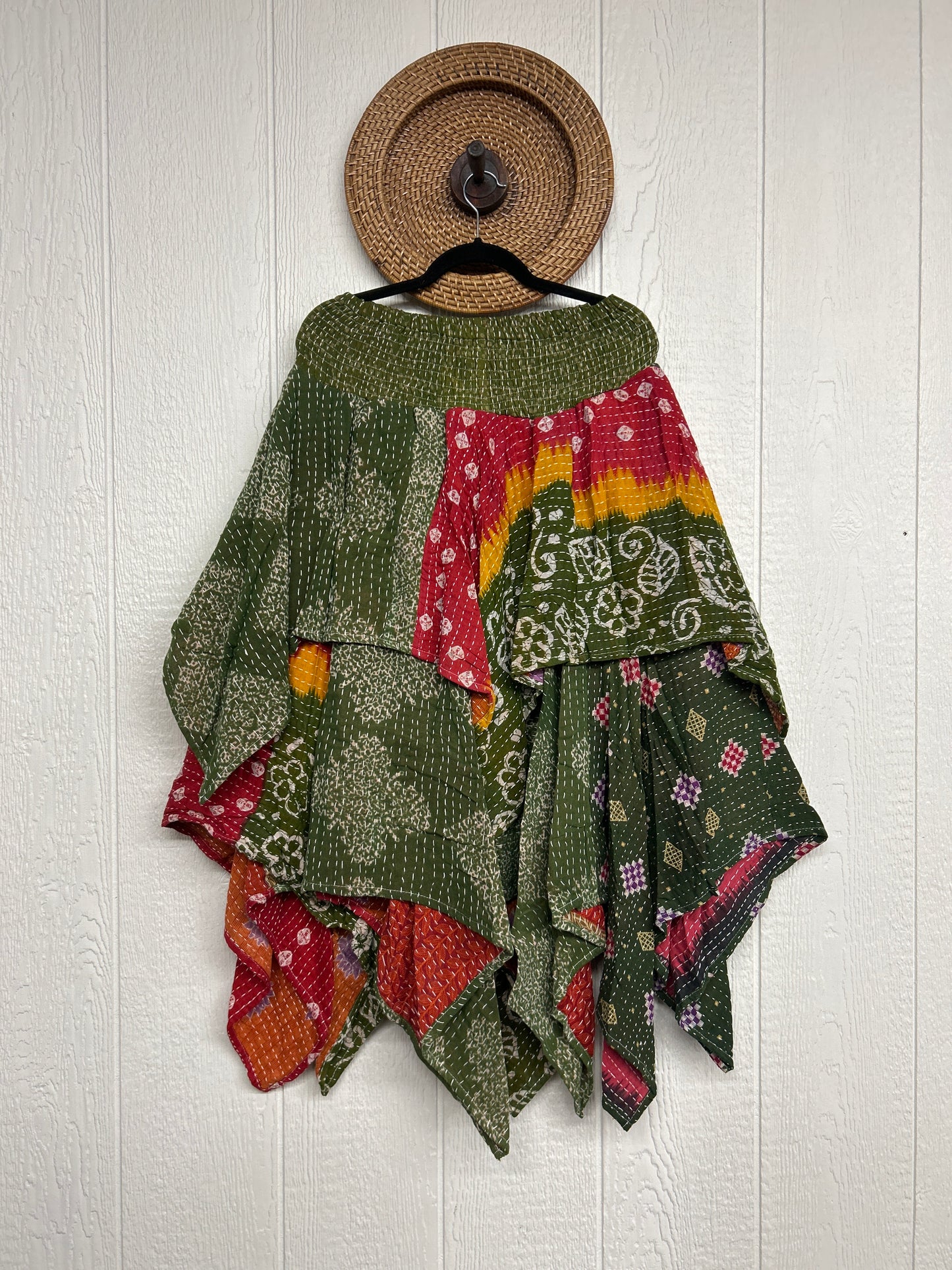 Pareo Kantha Pixie Skirt 0426 058