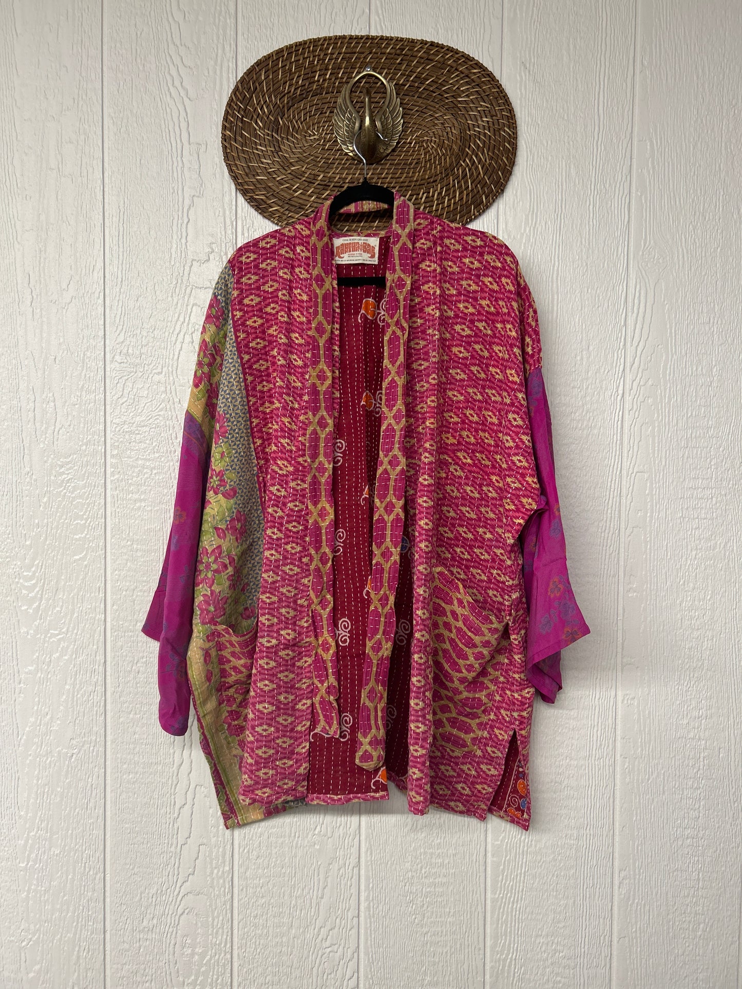 RETAIL Pareo Kantha Shortie Majestic Kimono 0326 038