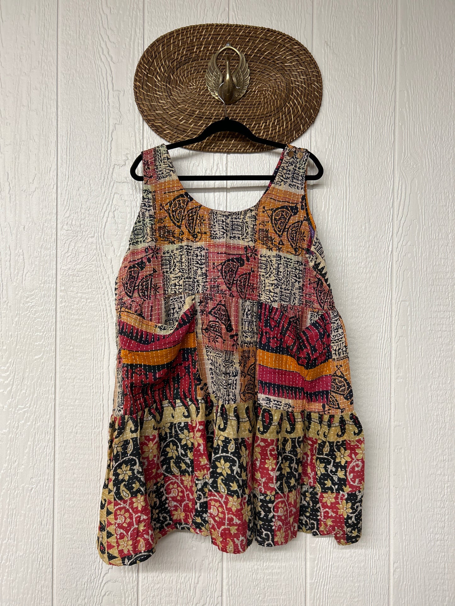 Kantha Meadow Mini Dress 0625 147