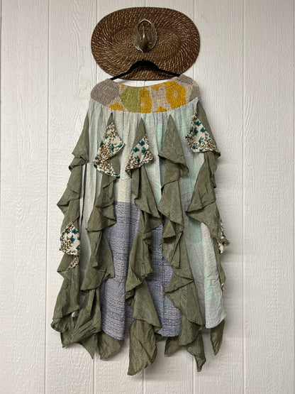 Pareo Kantha Willow Maxi Skirt 0826 141