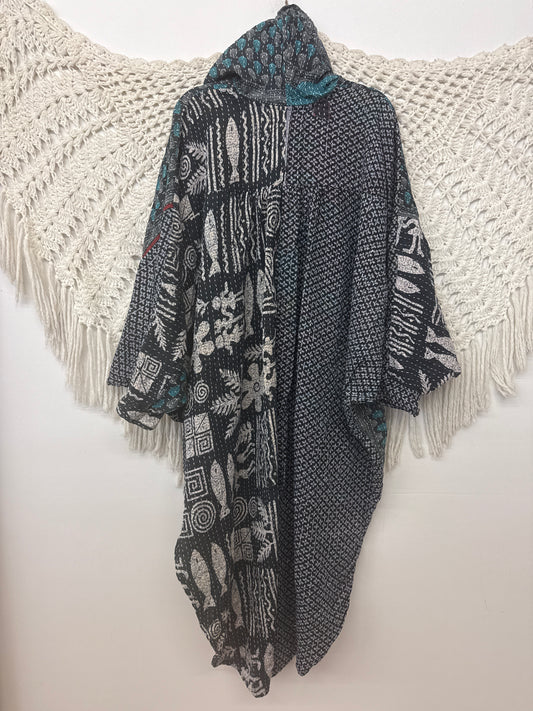 Pareo Kantha Poetic Hoodie Maxi L0926 001