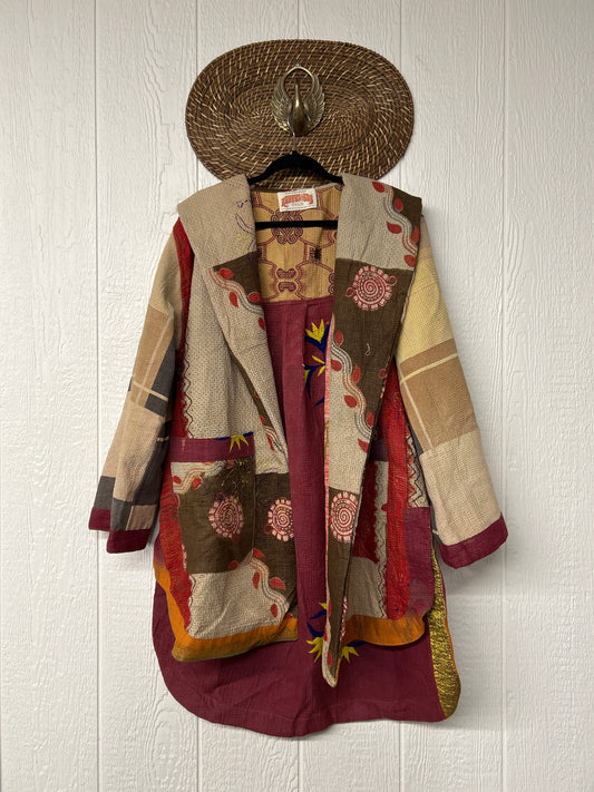 Fine Kantha Drifter Coat 1026 135