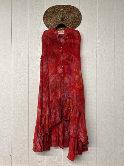 Crepe Sari Summer Dahlia Duster 0726 098