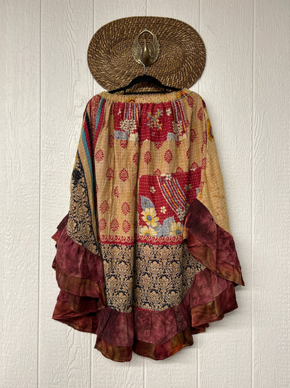 Pareo Kantha Wild Rose Skirt 0426 248