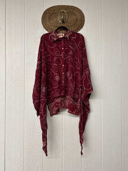 Crepe Sari Nirvana Button Down 1125 046