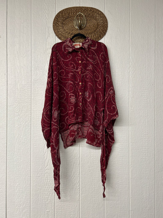 Crepe Sari Nirvana Button Down 1125 046