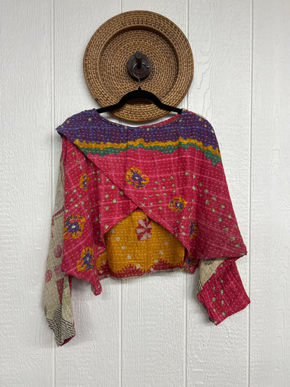 Pareo Kantha In Bloom Cropped Pullover 0326 007