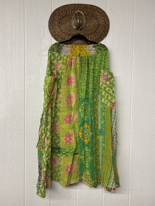 Pareo Kantha Butterfly Cargo Skirt 0426 023