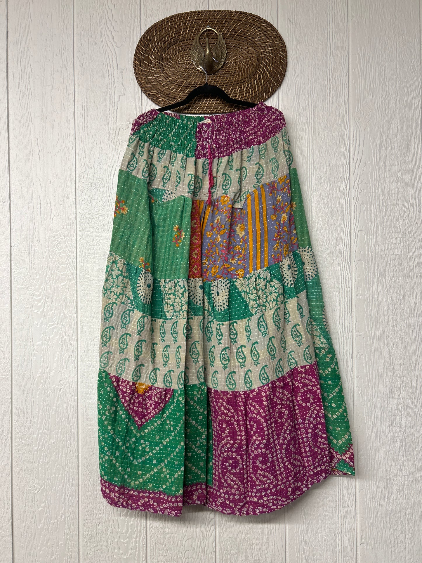 Pareo Kantha Lotus Maxi Skirt 0826 161