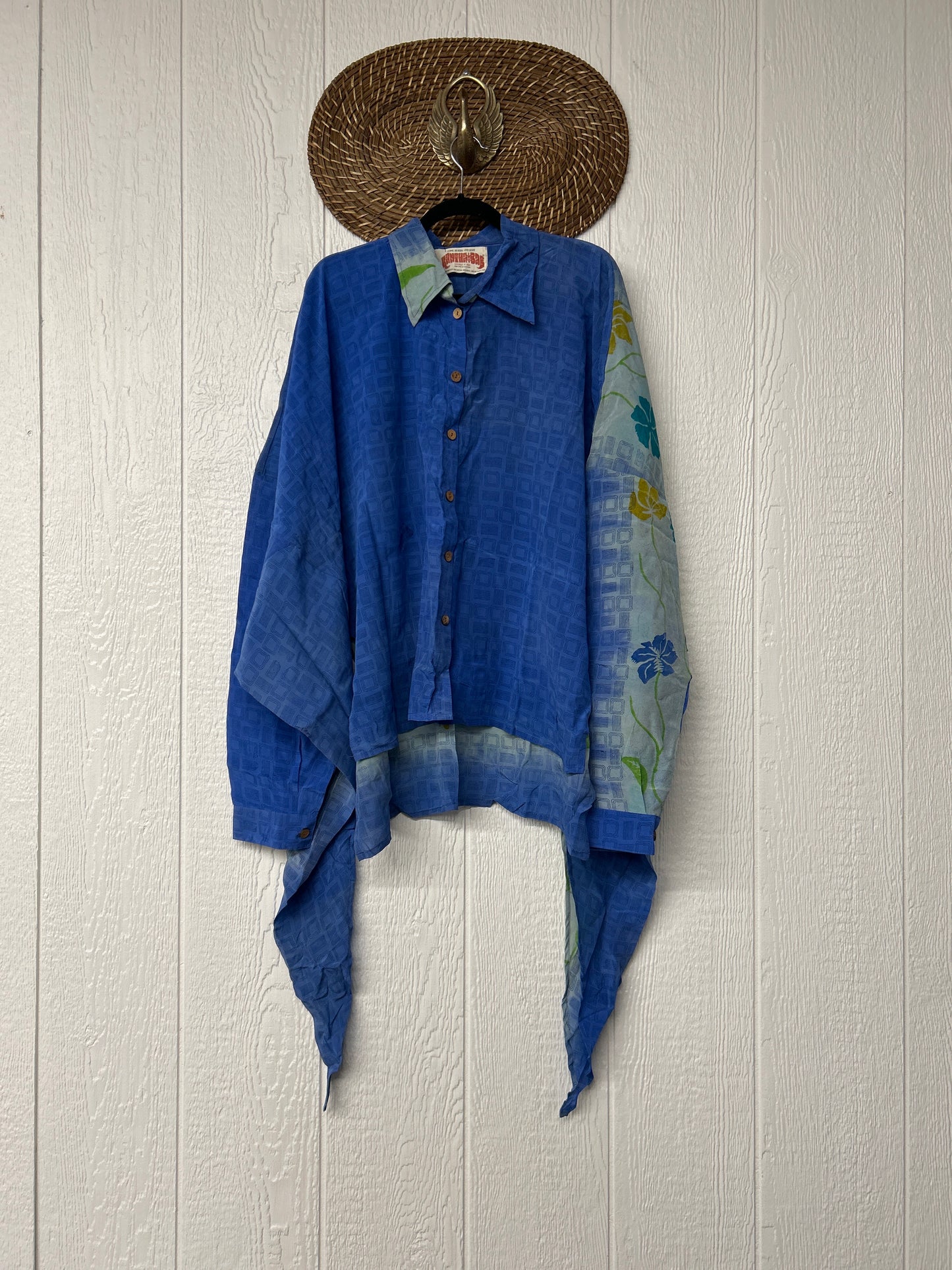 Crepe Sari Nirvana Button Down 1125 090