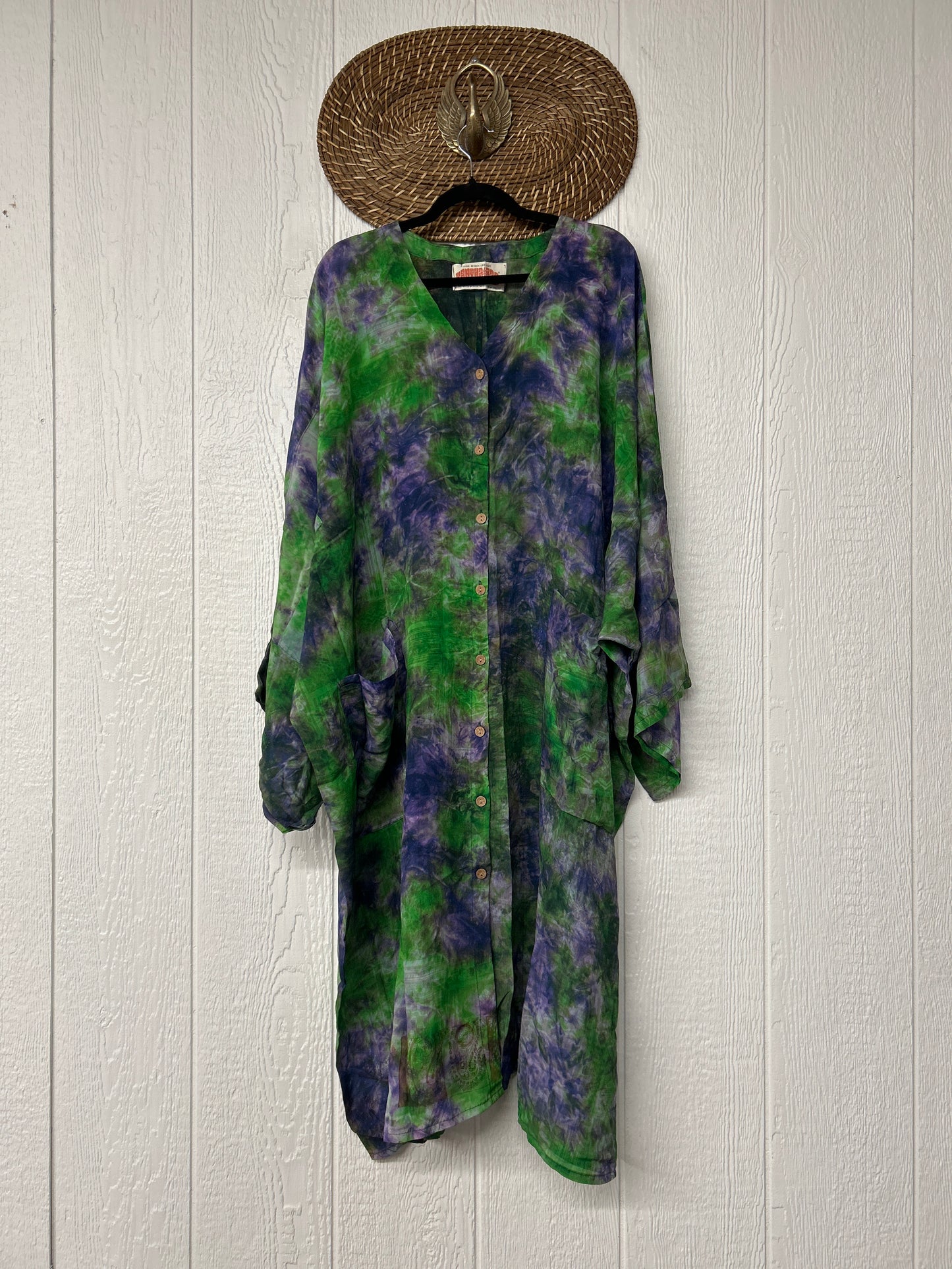 Crepe Sari Gaia Duster Dress 0826 025