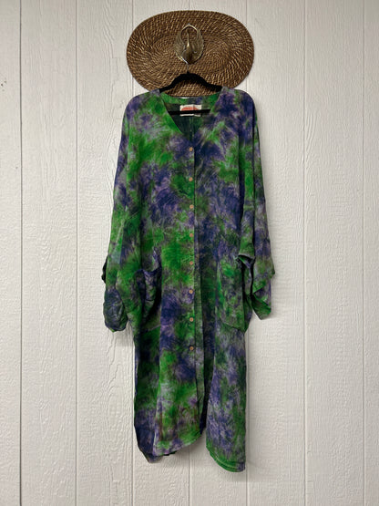 Crepe Sari Gaia Duster Dress 0826 025