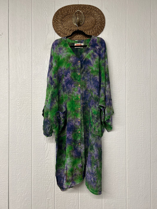 Crepe Sari Gaia Duster Dress 0826 025