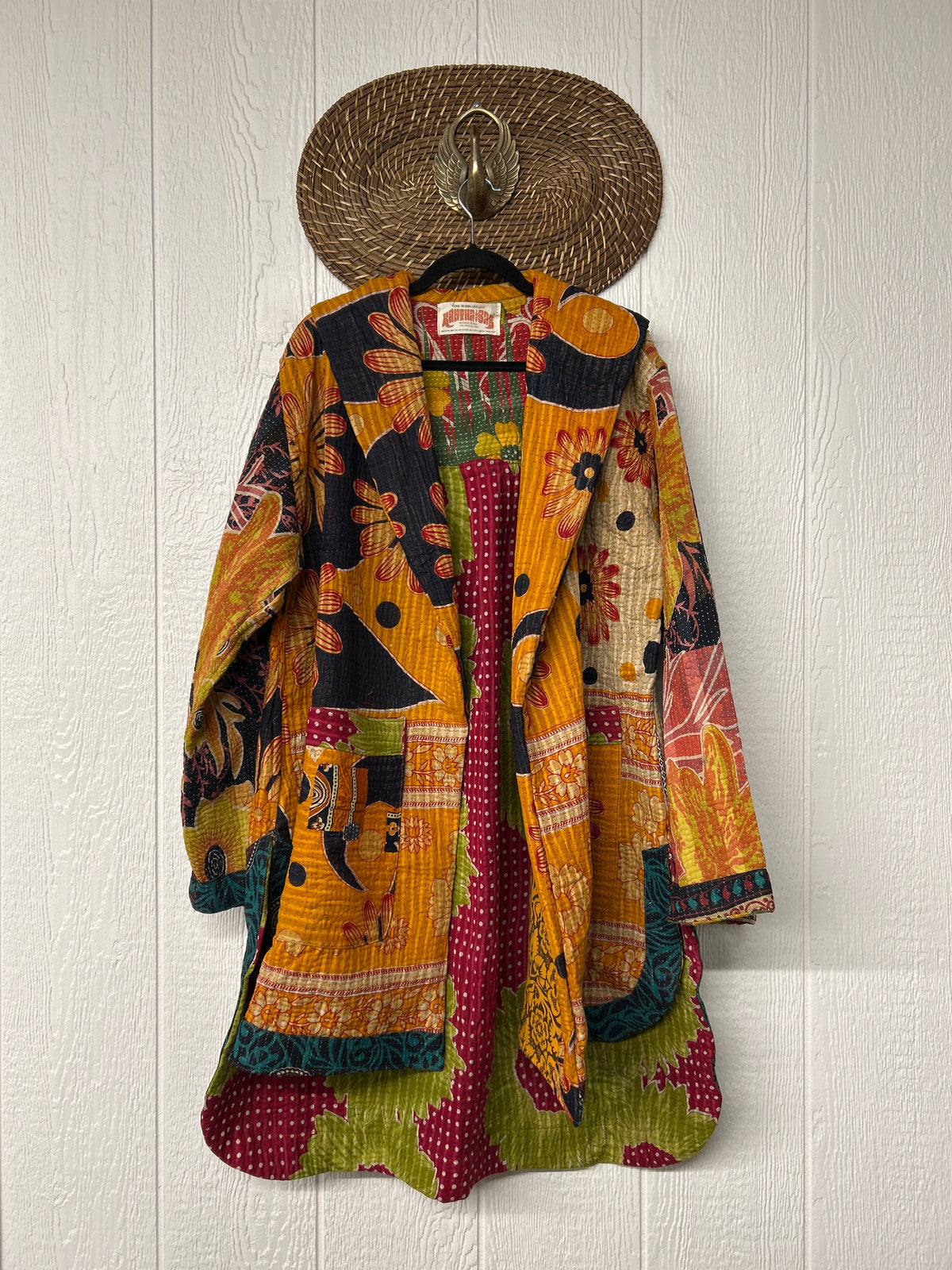Fine Kantha Drifter Coat 1026 082