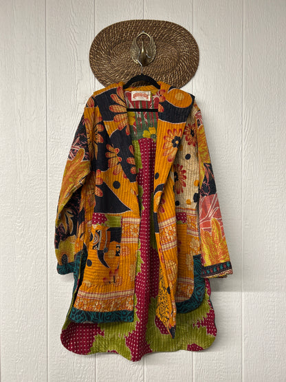 Fine Kantha Drifter Coat 1026 082