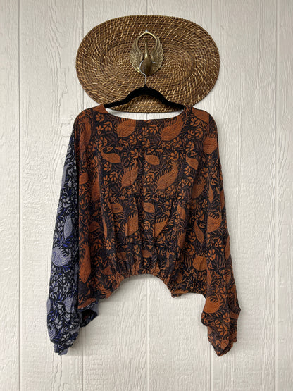 Crepe Sari Luna Crop Top 0526 026