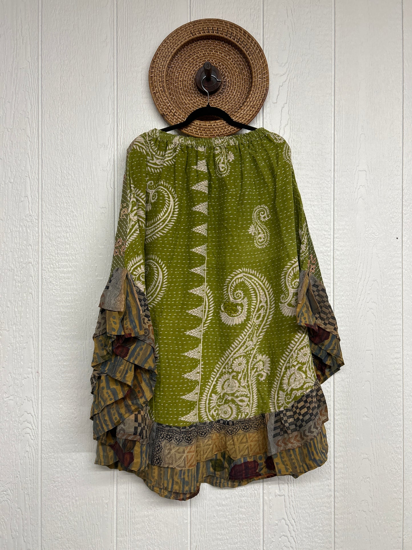 Pareo Kantha Wild Rose Skirt 0426 166