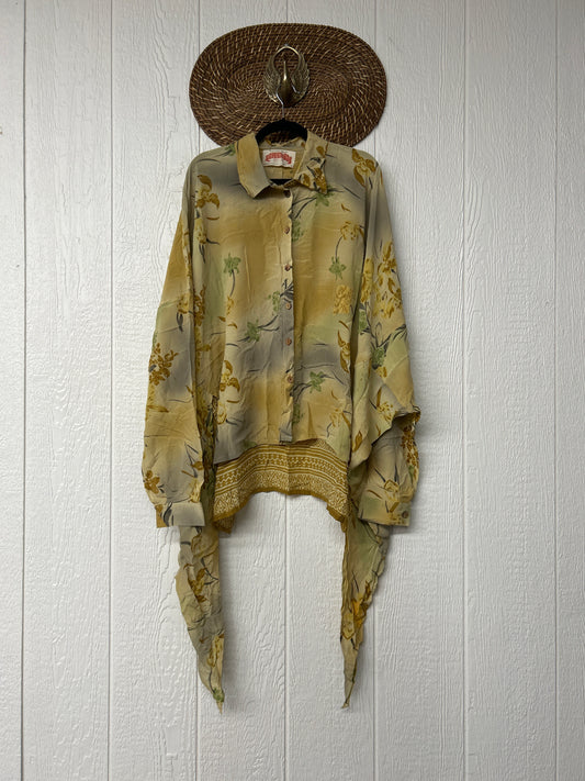 Crepe Sari Nirvana Button Down 1125 107