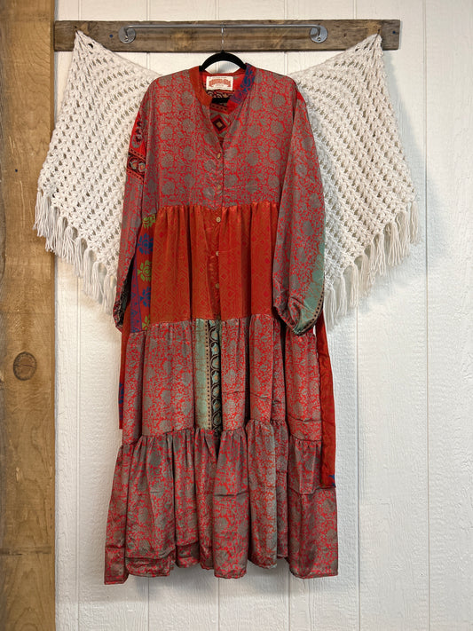 Rasgulla Sari Luminous Maxi Dress 0226 241