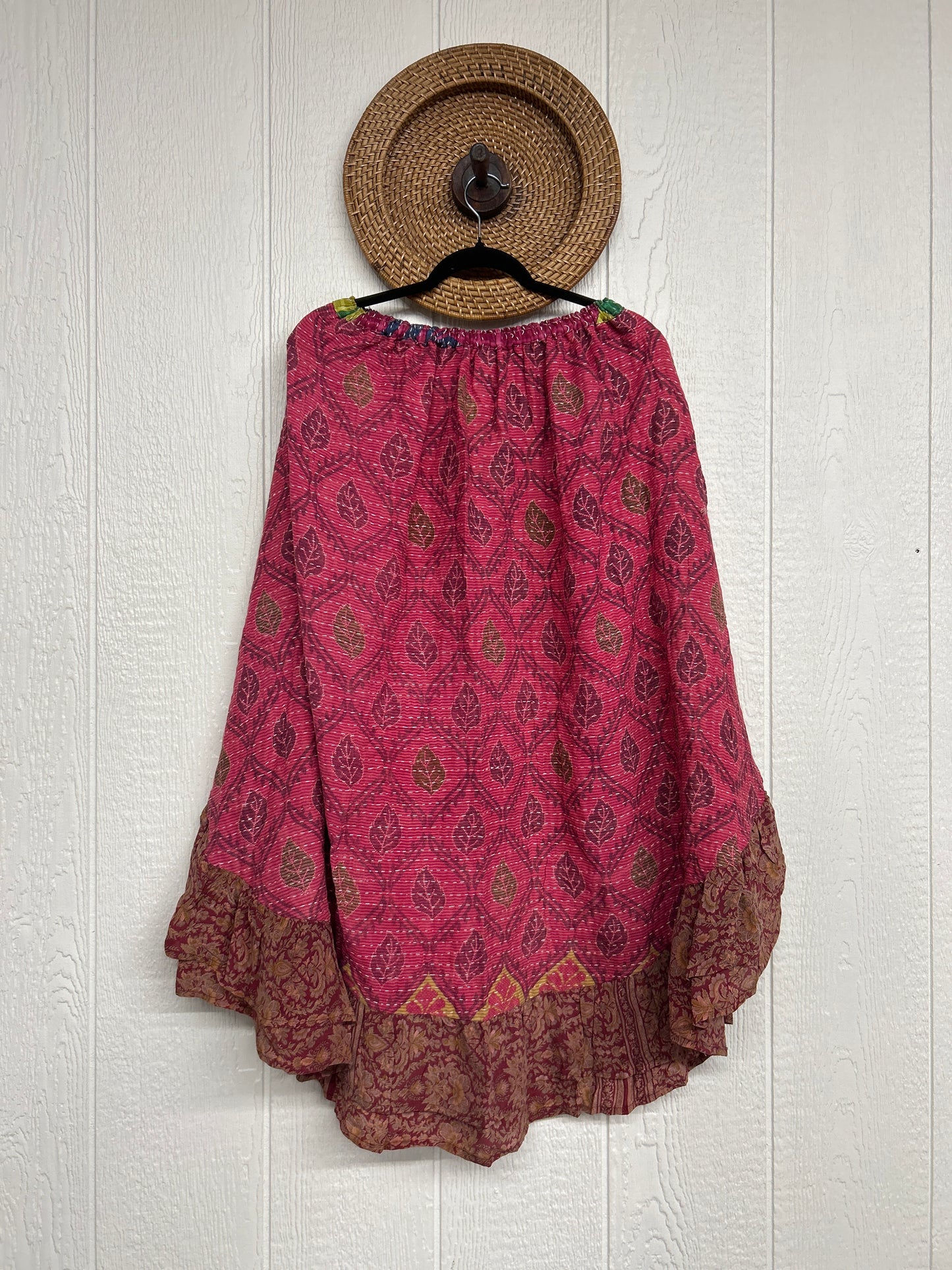 Pareo Kantha Wild Rose Skirt 0426 164