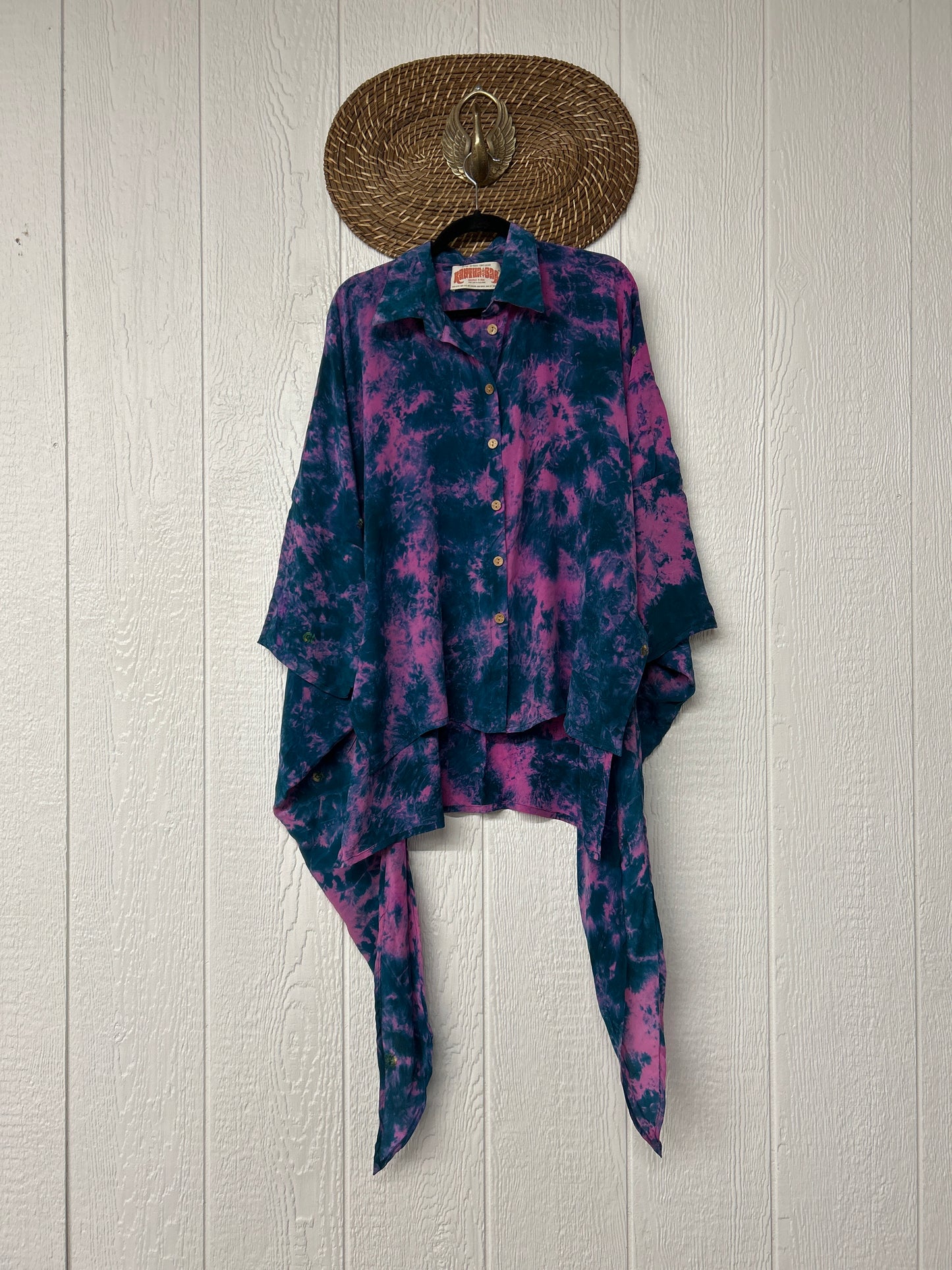 Crepe Sari Summer Nirvana Button Down 0626 024