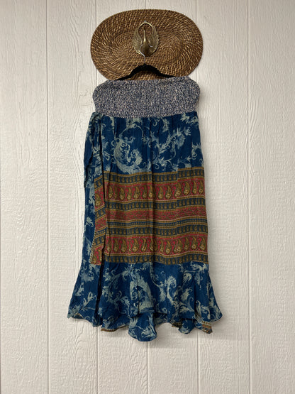 Crepe Sari Inner Peace Wrap Skirt 0626 098