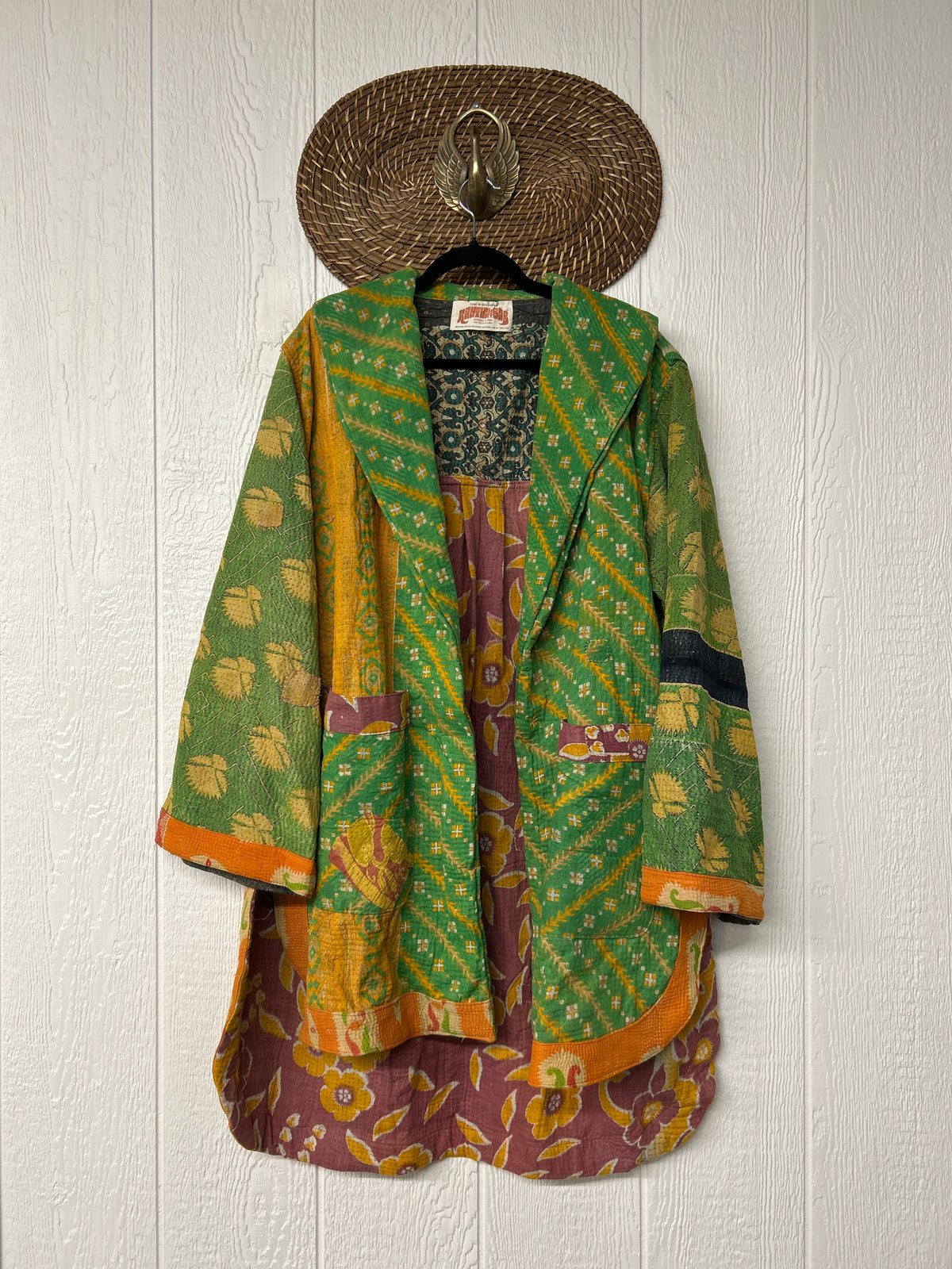 Fine Kantha Drifter Coat 1026 093