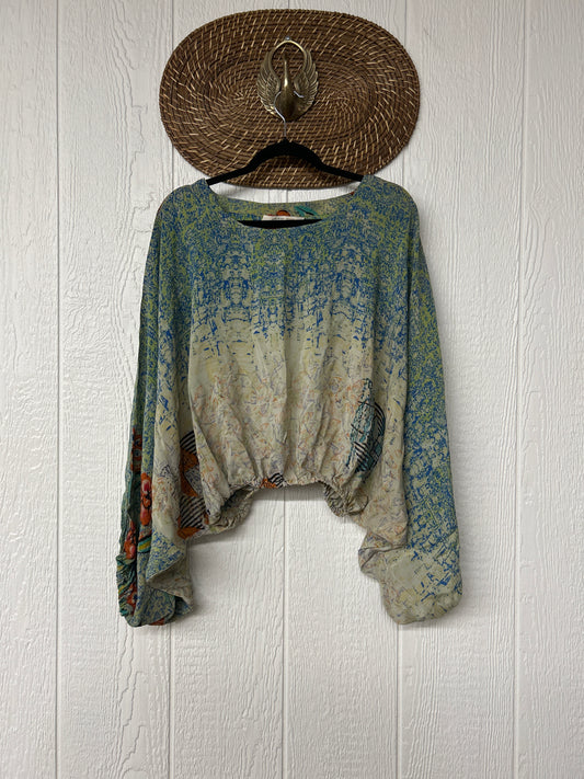 Crepe Sari Luna Crop Top 0126 260