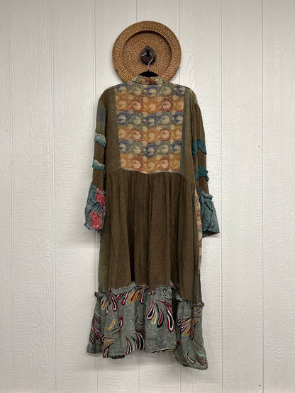 Crepe Sari Rhiannon Duster Dress 0226 274
