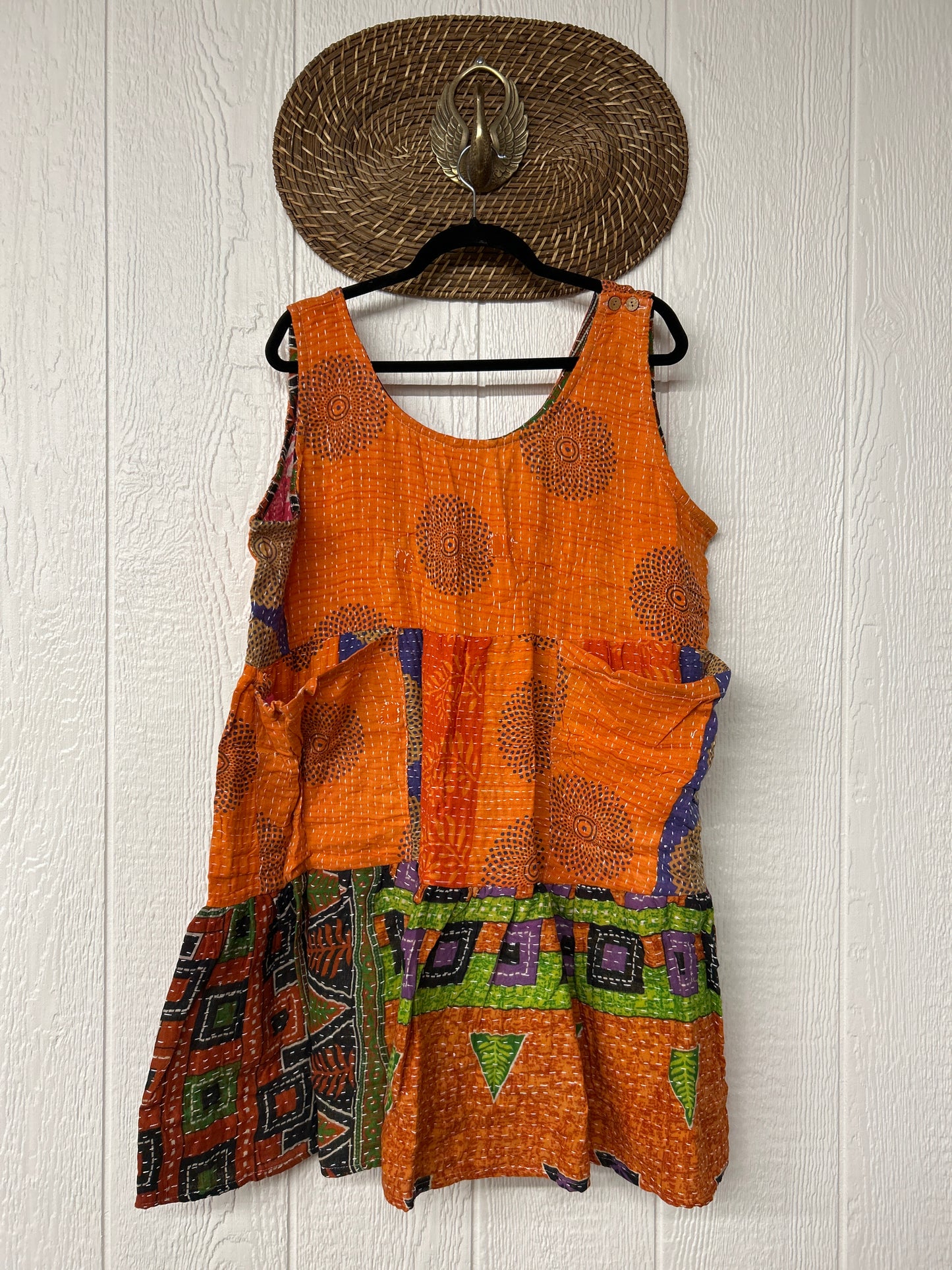 Kantha Meadow Mini Dress 0625 008