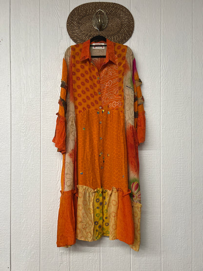 Crepe Sari Rhiannon Duster Dress 0226 139