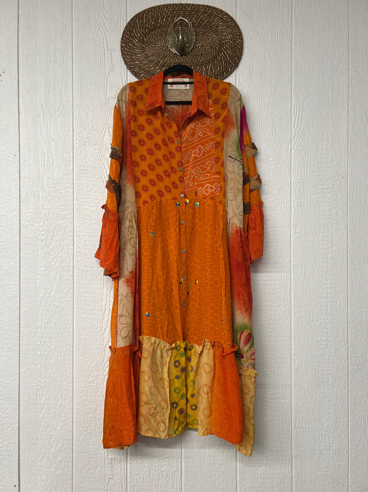 Crepe Sari Rhiannon Duster Dress 0226 139