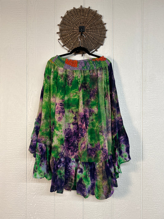 Crepe Sari Dahlia Skirt 1026 206