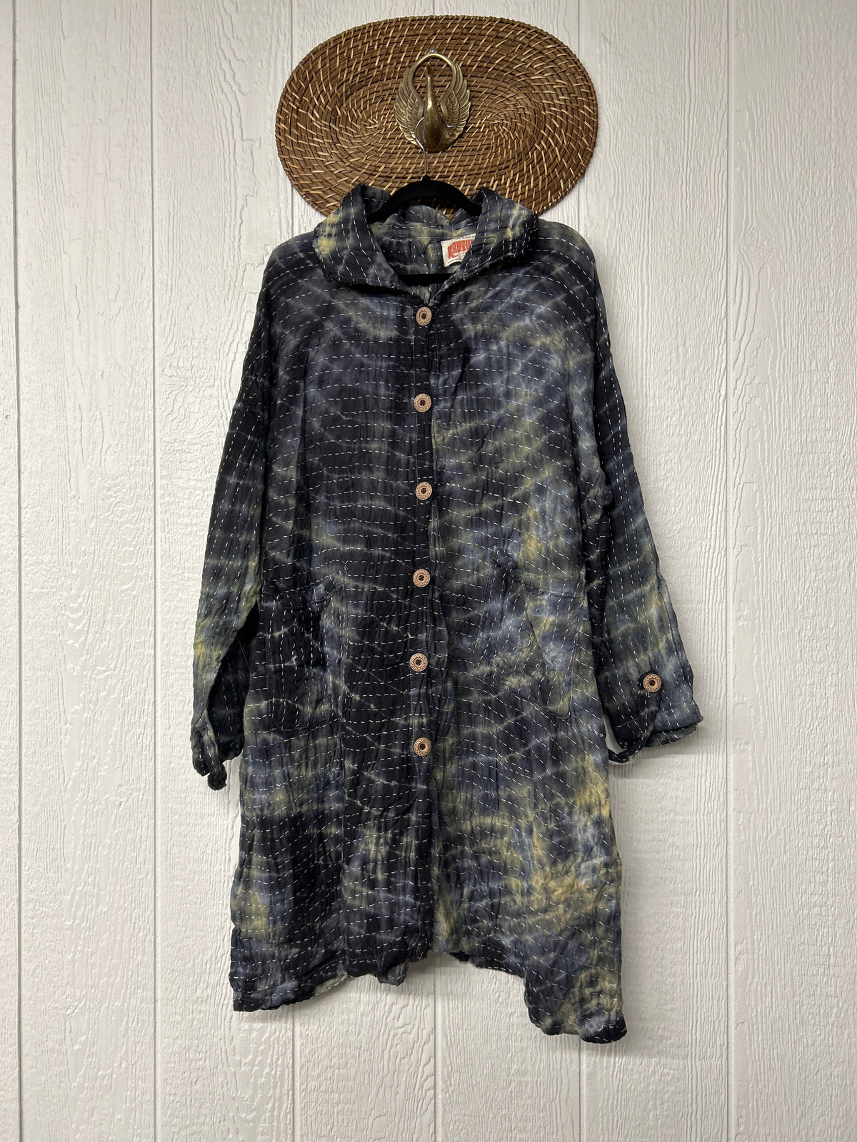 Aura Edit Koverlet Button Down Trench Coat 1026 020