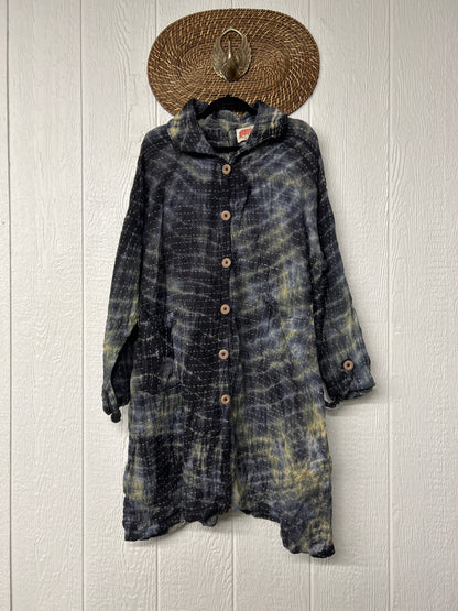 Aura Edit Koverlet Button Down Trench Coat 1026 020