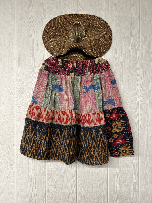 Pareo Kantha Meadow Skirt 0826 274
