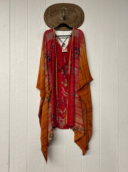 Crepe Sari Orchid Kimono 0626 137
