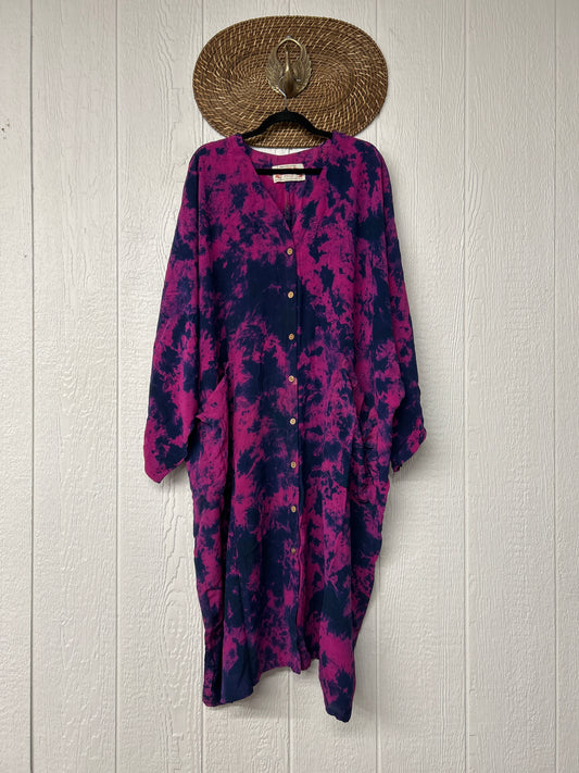 Crepe Sari Gaia Duster Dress 0826 030