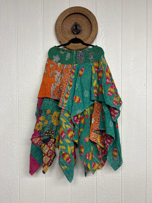 Pareo Kantha Pixie Skirt 0426 035