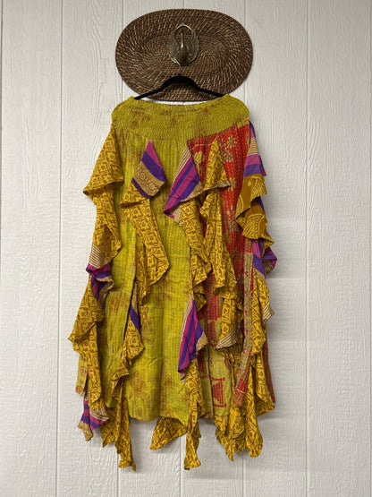 Pareo Kantha Willow Maxi Skirt 0826 267