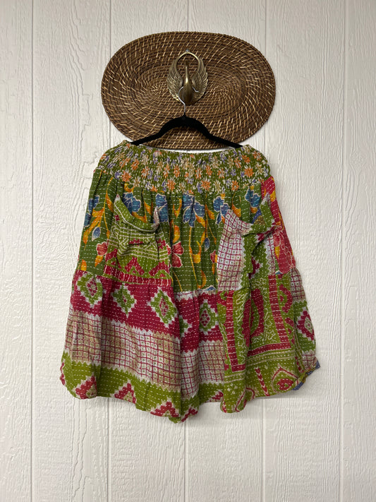Pareo Kantha Meadow Skirt 0826 032