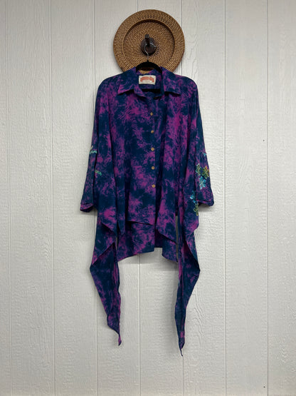 Crepe Sari Summer Nirvana Button Down 0626 269