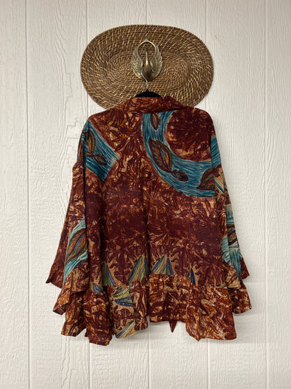 Crepe Sari Wild Rose Top 1225 195